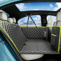 Pecute Pet Car Seat Cover Waterproof Dog Backseat Hammock with Mesh Window & Storage Pocket, 600D Non-Slip for Car/Truck, Easy to Install Washable,Summervibes,Petlovers,Summervibes