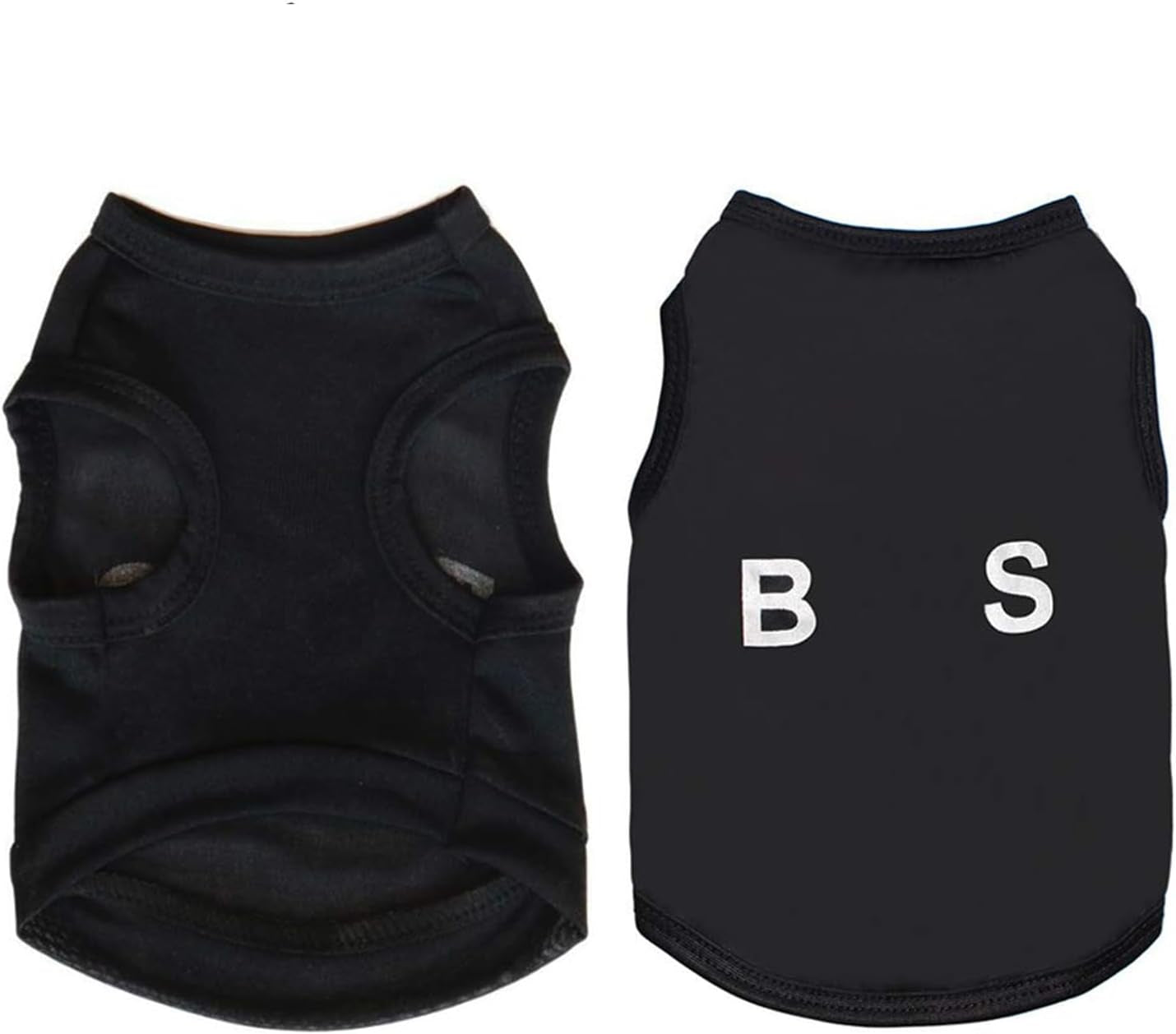 6 Pack Dog Clothes for Small Dog Black Puppy T Shirts Soft Chihuahua Clothes K9 Security Pattern Small Puppy T Shirt Summer Autumn