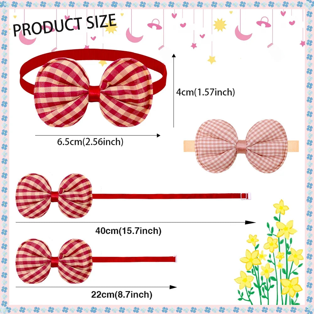 50/100Pcs Small Dog Cat Bow Tie Stripe Pet Dog Bowties Collar Dog Fashion Grooming Accessoreis Cute Dogs Supplies for Small Dogs