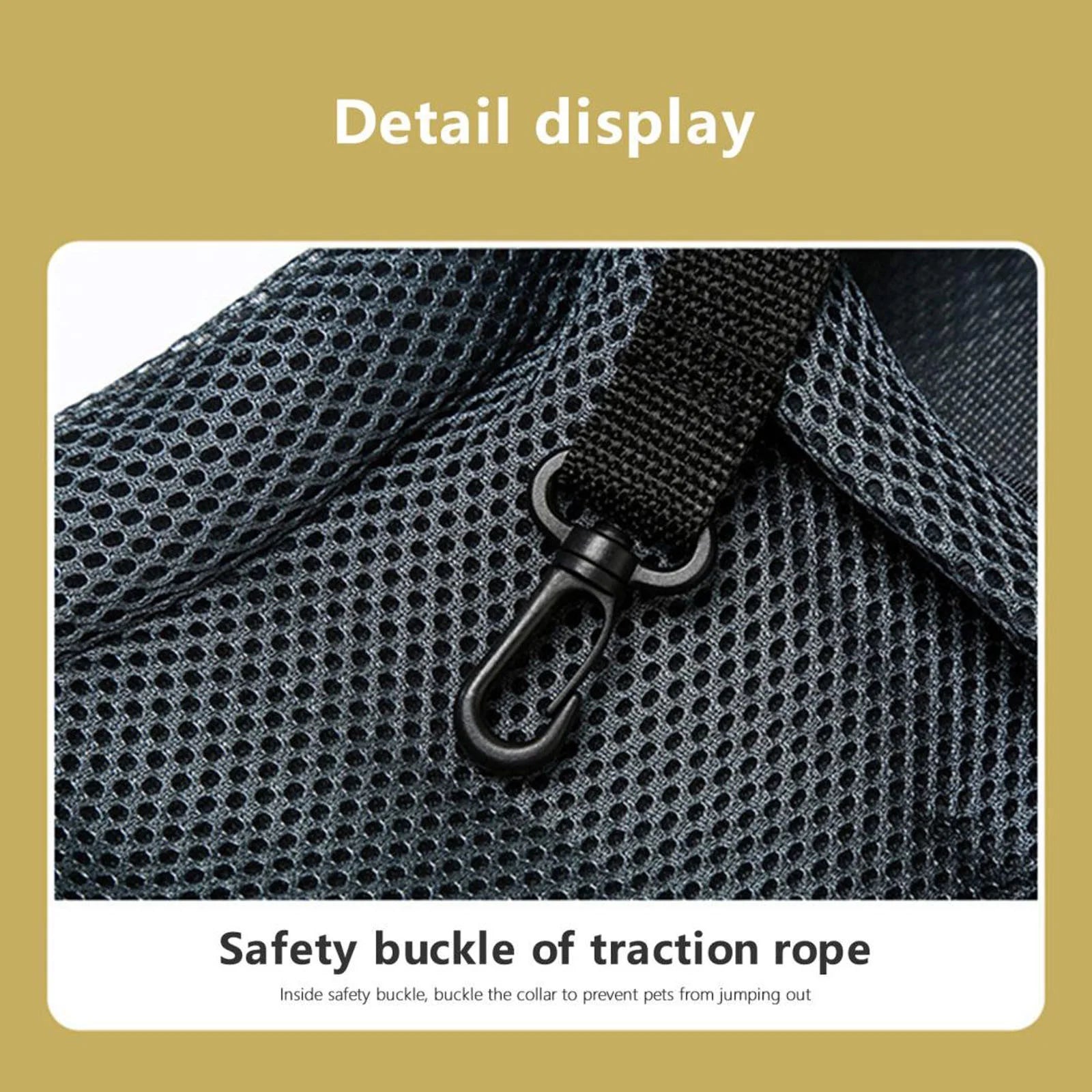 Pet Dog Sling Carrier 0-5 Lbs, Pet Backpack, Drawstring Dog Papoose with Adjustable Strap, Breathable Mesh Bag for Puppy Cat, Crossbody Satchel Dog Purse for Outdoor Travel Walking