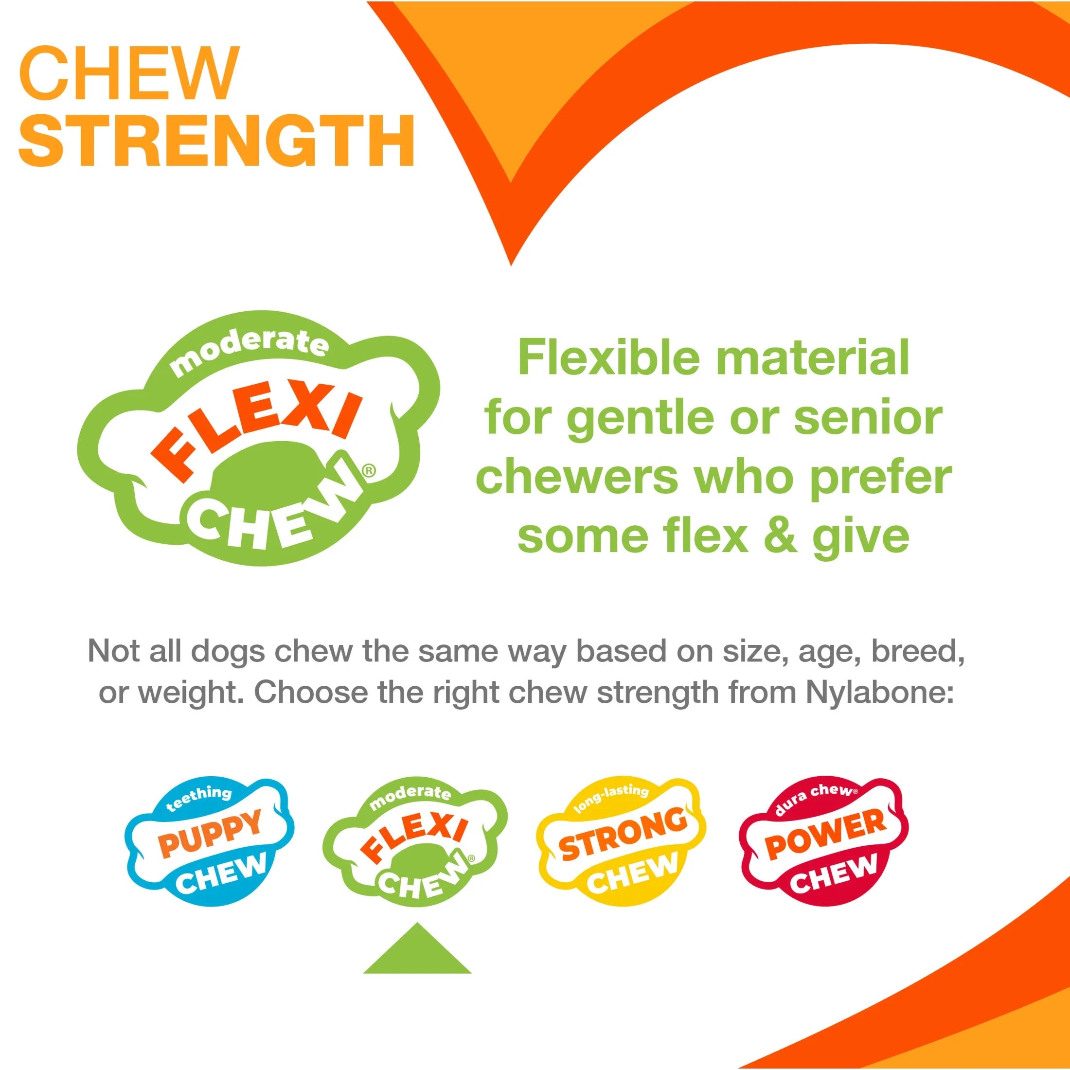 Flexi Chew Gumabone Original Bone Chew Toy Chicken Large (1 Count)