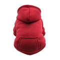 Dog Sweaters for Small Dogs, Dog Hoodie with Pocket - Fall Winter Warm Sweater Puppy Clothes for Small Medium Dogs Boy Girl Dog Clothes Red