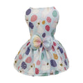 Easter Egg Dog Dress,Dog Clothes for Small Dogs,Girl Dog Clothes,Pet Summer Clothes Apparel for Dogs and Cats (Easter Egg,Size M)