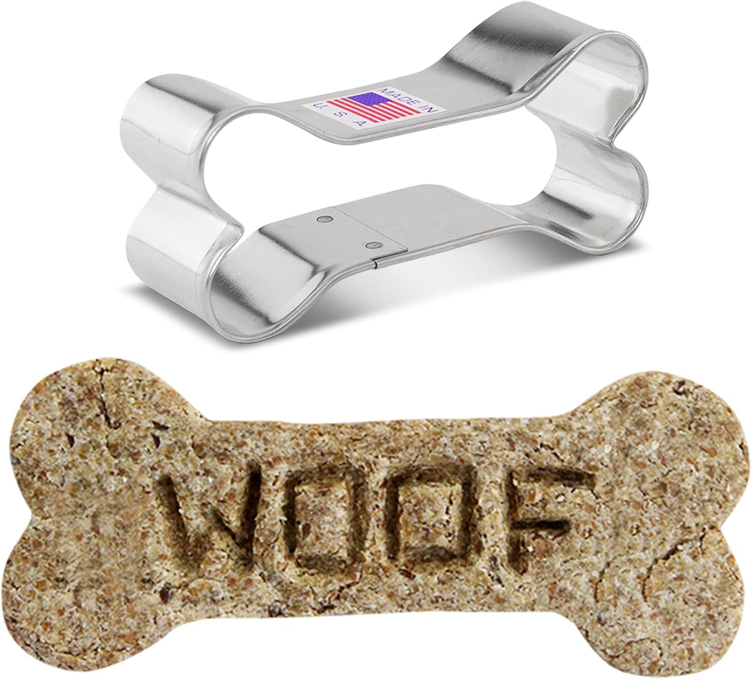 Ann Clark Dog Bone Cookie Cutter, 3-1/4" Made in USA