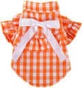 Wakeu Dog Clothes for Small Dogs Girl Chihuahua Yorkies Summer Fall Winter - Puppy Cat Plaid Shirt Vest Apparel Costume - Pet Clothing for Schnauzer Female
