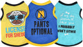 Pet Dog Clothes for Small Dogs Girl Boy 3 Piece Puppy Shirt Male Female Outfits  Cat Clothing Apparel for Teacup Rench Bulldog Yorkie Breed (S)