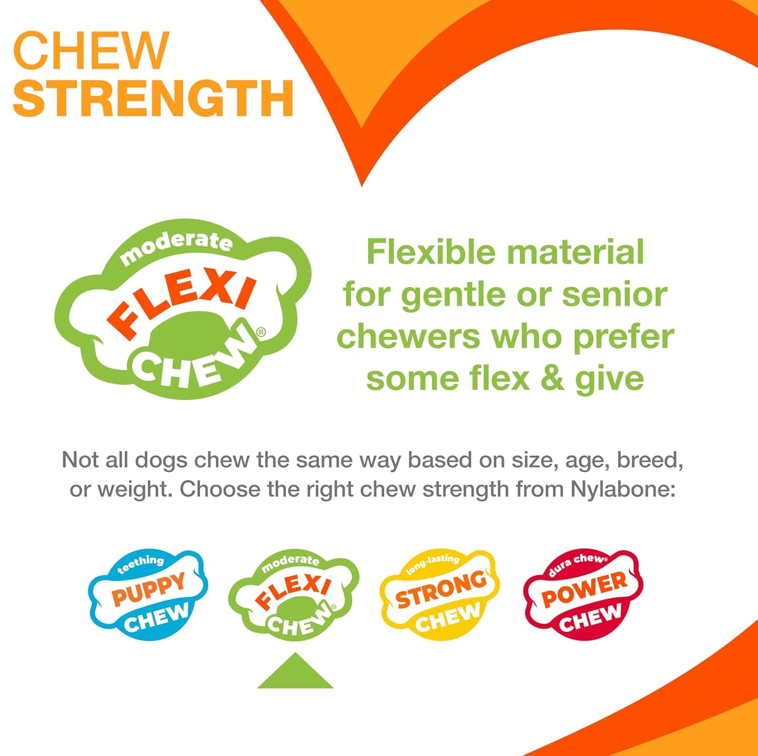 Flexi Chill & Chew Toy for Dogs with Treat Pockets, Dog Toys for Moderate Chewers, Chicken Flavor, Medium - up to 35 Lbs, 1 Count