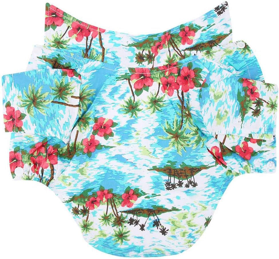 Wakeu Dog Clothes for Small Dogs Girl Chihuahua Boy Yorkies Summer Fall - Cat Puppy Hawaii Beach Shirt Vest Apparel Costume - Pet Clothing Schnauzer Female Male