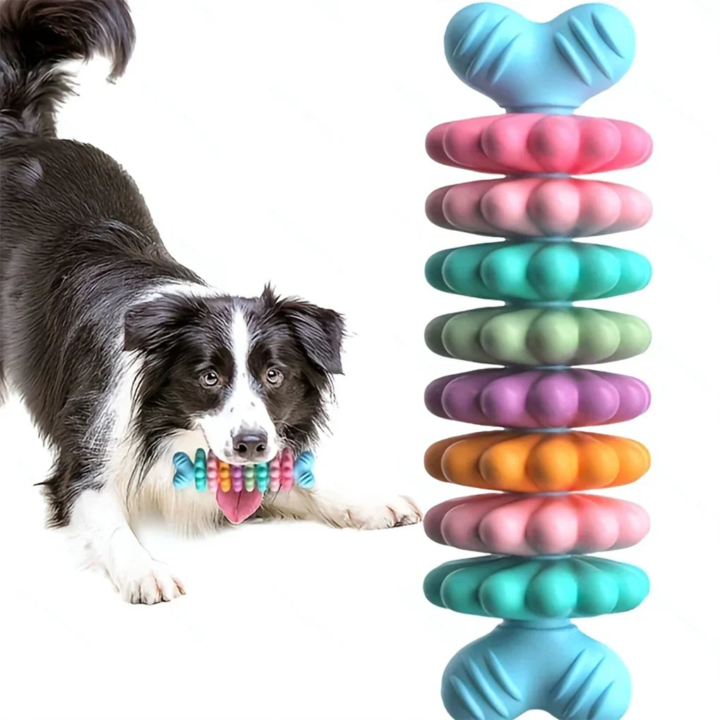 Pet Toys Dog Chew Meaty Bone Toys TPR Bone Type Multi-Meat Pieces Bite Bite Resistant Teeth Toy Set Dog Bone Toy Supplies